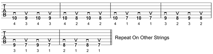 Guitar Warm-Up Exercise 2