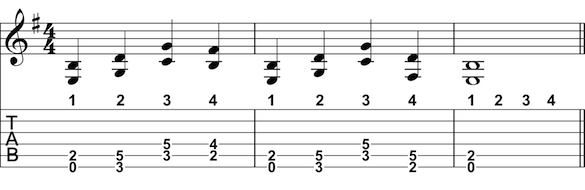 Quarter Note Chord Progression