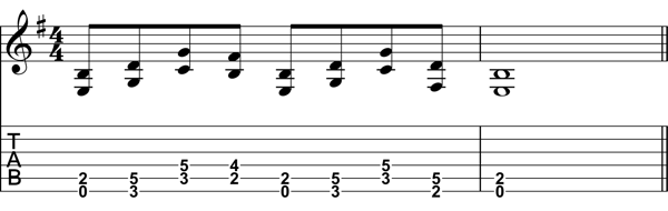 Eighth Note Chord Progression