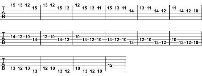 Natural Minor Melodic Pattern 1